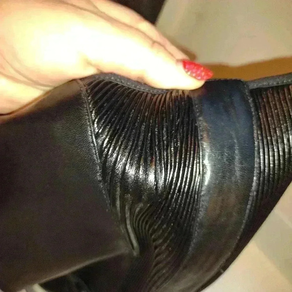 Luca Grossi knee high black boots 40 gently used - Picture 13 of 16